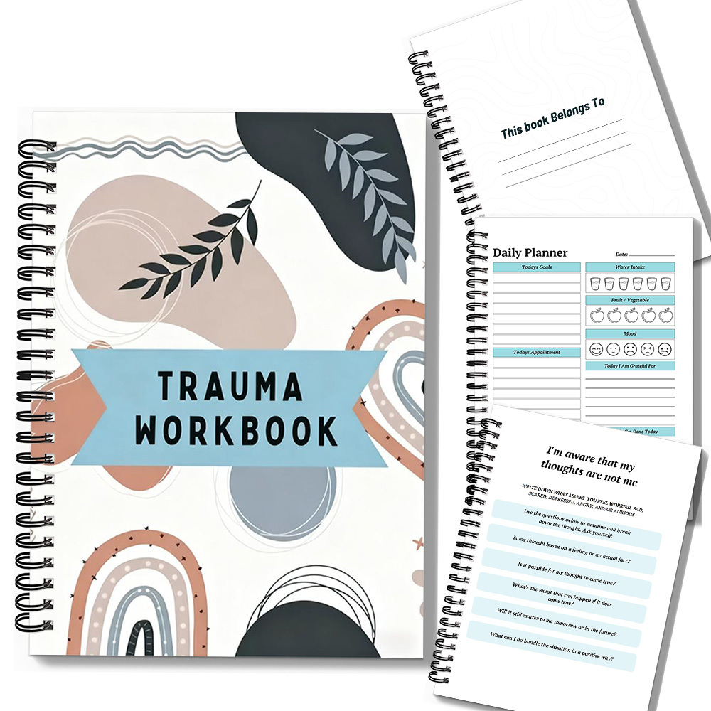 Health Wellness Journal - 1 Stück Ganzheitliches Trauma-Heilungs-Arbeitsbuch: Künstlerisches Tagebuch