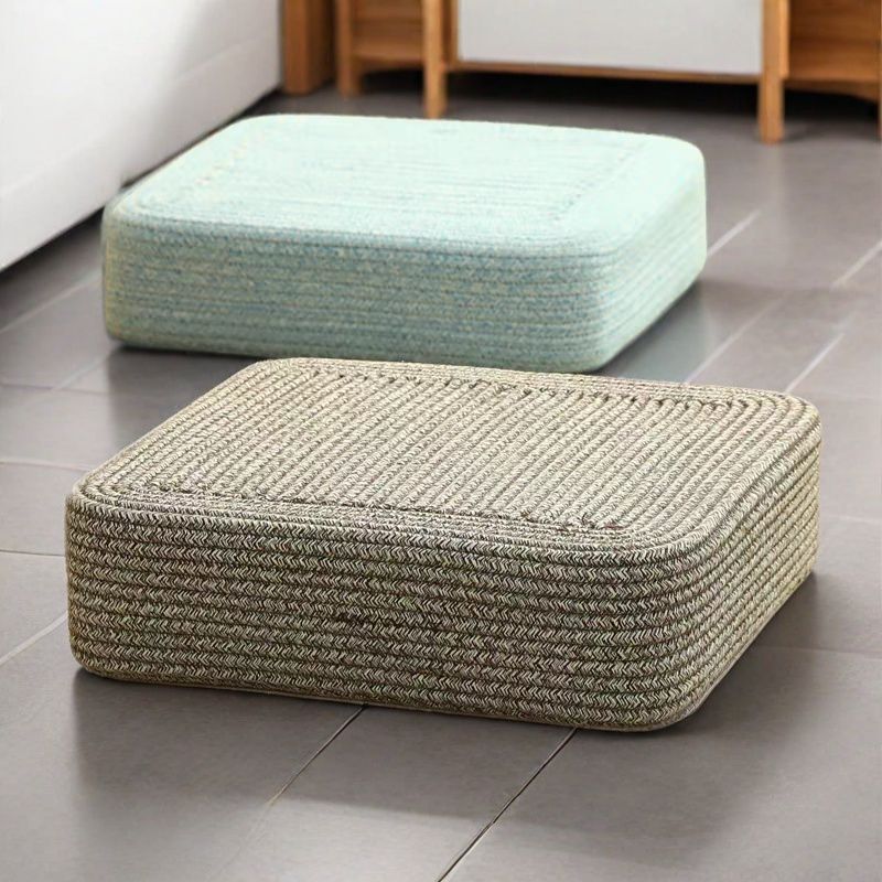 Meditation Cushion Zafu - Quadratisches Zafu Meditationskissen, Hochelastische Baumwoll-Bodenmatte für
