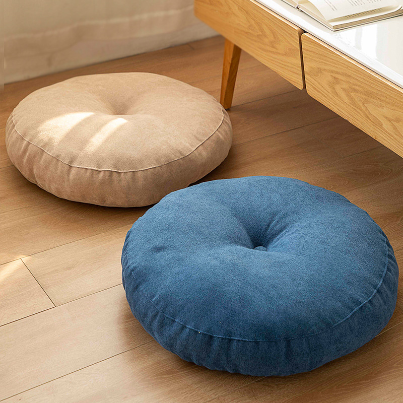 Meditation Cushion Zafu - Rundes Boden Sitzkissen einfarbiges Meditations kissen