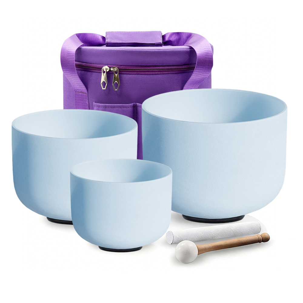 Healing Crystal Set - Hye-eun 8-10 Zoll 3-teiliges Blaues Hochwertiges