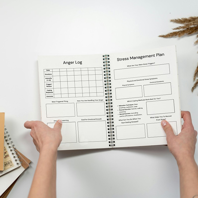 Health Wellness Journal - Neues Tagebuch für Psychische Gesundheit, Planer