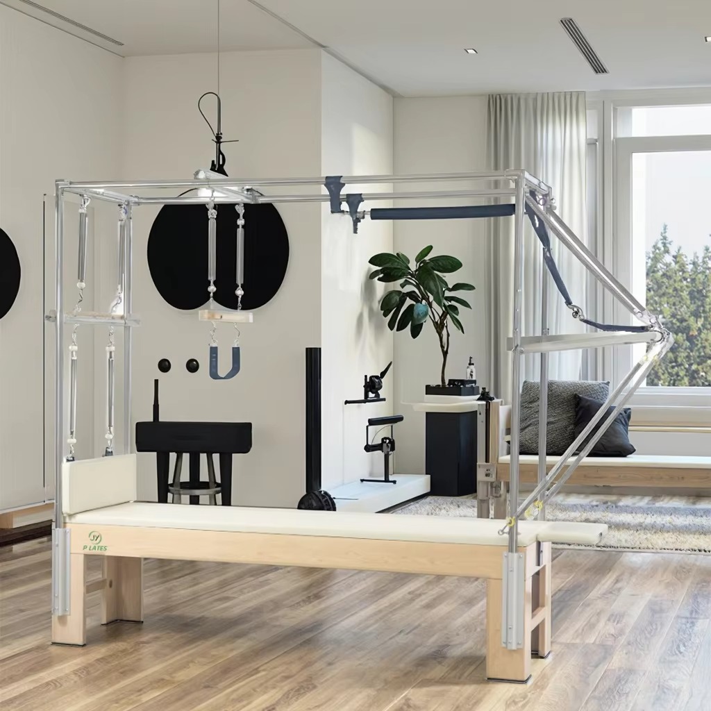 Health & Wellness Expo - Professioneller, langlebiger Pilates-Reformer aus Ahornholz mit