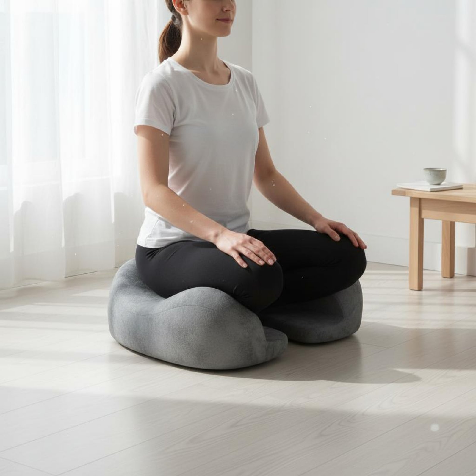 Meditation Cushion Zafu - Zafu-Kissen mit Dicker Polsterung für Zen-Meditation,