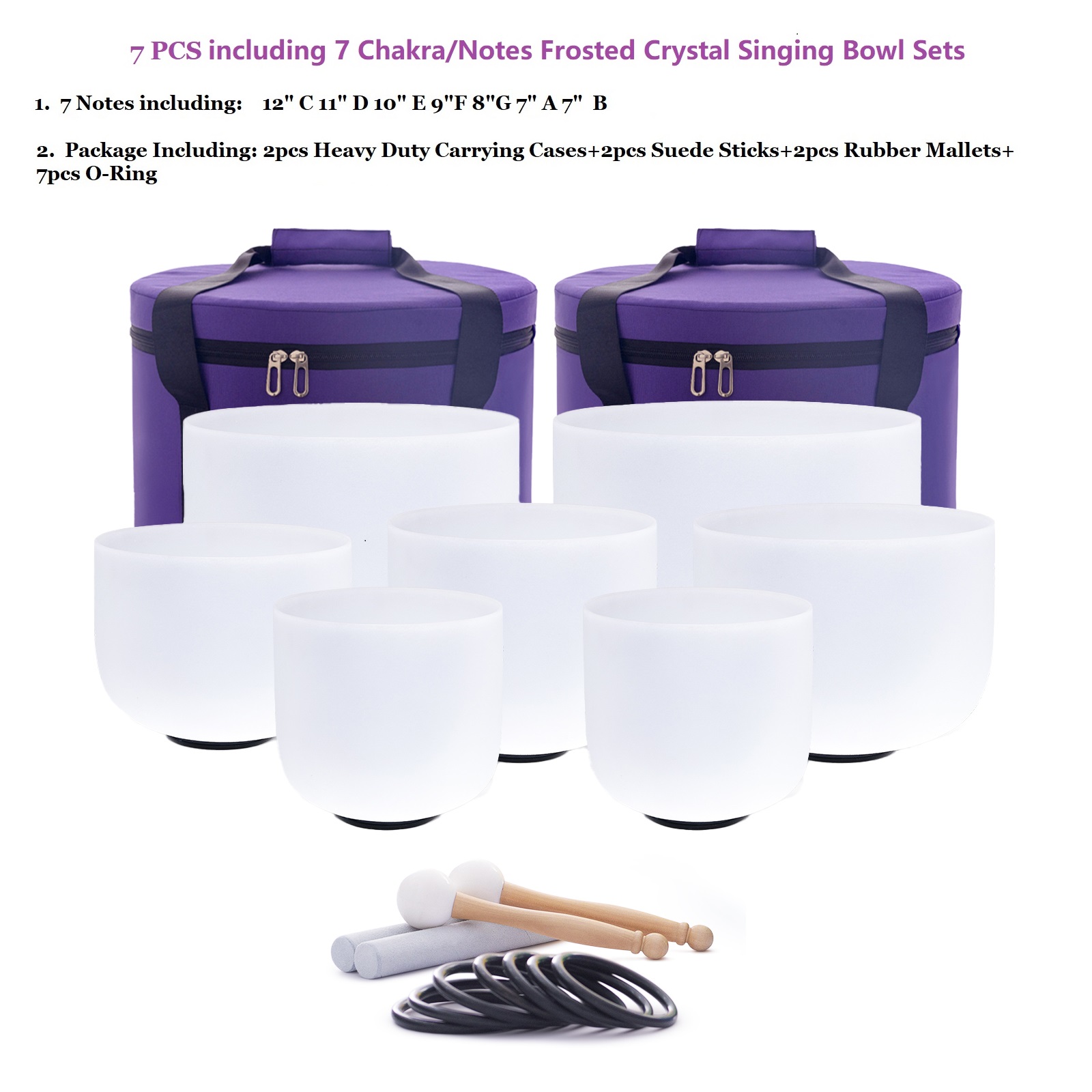 Healing Crystal Set - Hye-eun 7 Stück 7