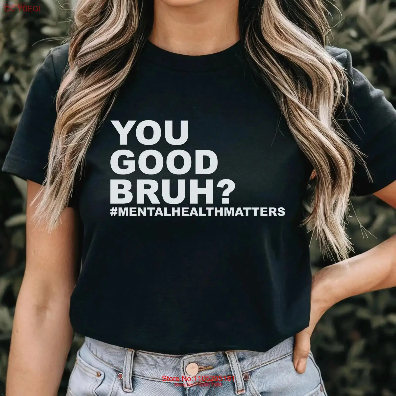 Health Wellness Quotes - Herren-T-Shirt „Mental Health Matters“ mit positivem